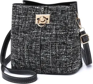 PINCNEL Small Crossbody Purses for Women, Shoulder Bag for Women, PU Leather Crossbody Bags Bucket Bag Handbags