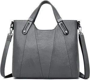 PORRASSO Fashion Shoulder Bag Women Handbag Ladies Crossbody Bag PU Leather Waterproof Satchel