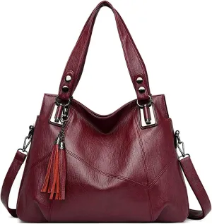 PORRASSO Women Handbags Fashion Hobo Shoulder Bag Ladies Crossbody Bag Large Tote Purse