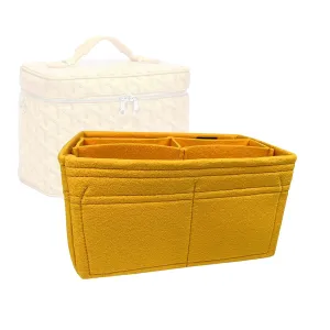 Premium Bag Organizer for Goyard Muse Vanity Case (Detachable Middle Divider) (Handmade/20 Color Options) [Purse Organiser, Liner, Insert, Shaper]