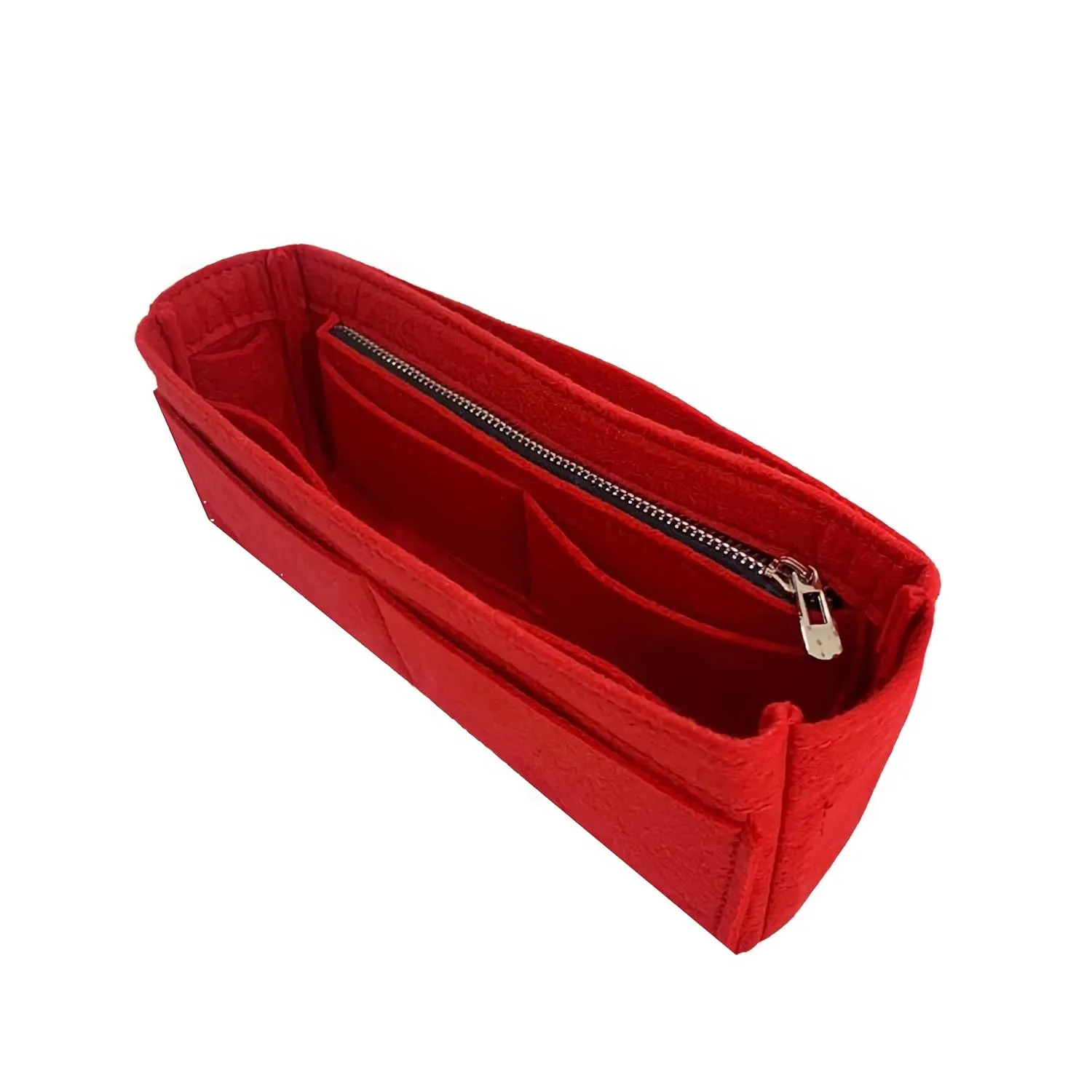 Purse Organizer for Valentino Roman Stud Bag Organizer, Medium Roman Stud Insert, Large Roman Stud Organizer, Handmade 2mm Thick Felt Gold Zipper (For Medium Roman Stud, Bubblegum)