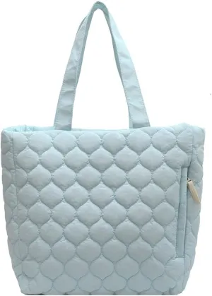 Quilted Shoulder Bag Large Capacity Winter Ladies Shopper Bag Fashion Cotton-Padded Nylon Elegant Soft Portable fo