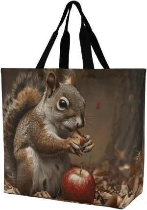 Red Eyed Tree Frog Tote Bags, Reusable Grocery Bags, Large Shopping Bag, Shoulder Bag for Women