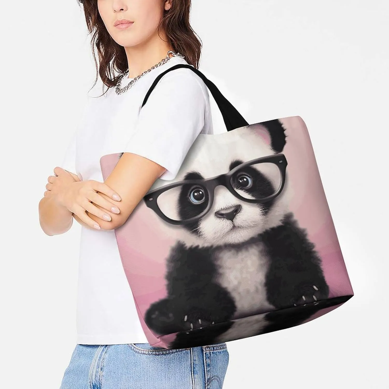 Red Eyed Tree Frog Tote Bags, Reusable Grocery Bags, Large Shopping Bag, Shoulder Bag for Women