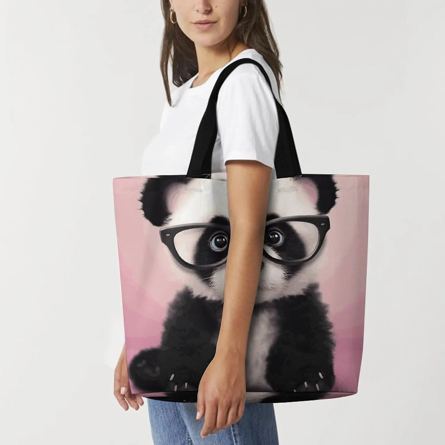 Red Eyed Tree Frog Tote Bags, Reusable Grocery Bags, Large Shopping Bag, Shoulder Bag for Women