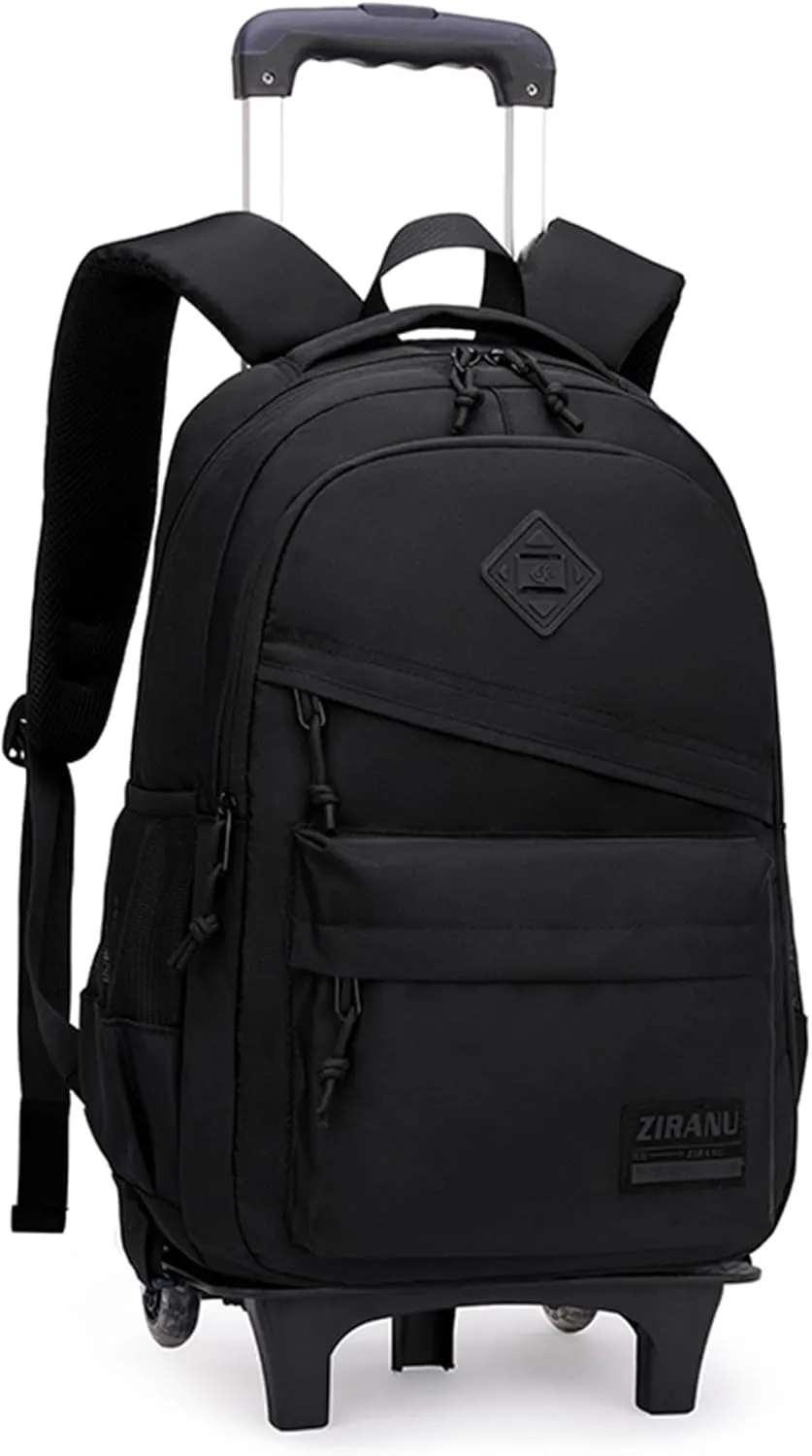 Rolling Backpack,Backpack with wheels,Capacity Wheeled Backpack for Boys,Roller Backpack for Kids