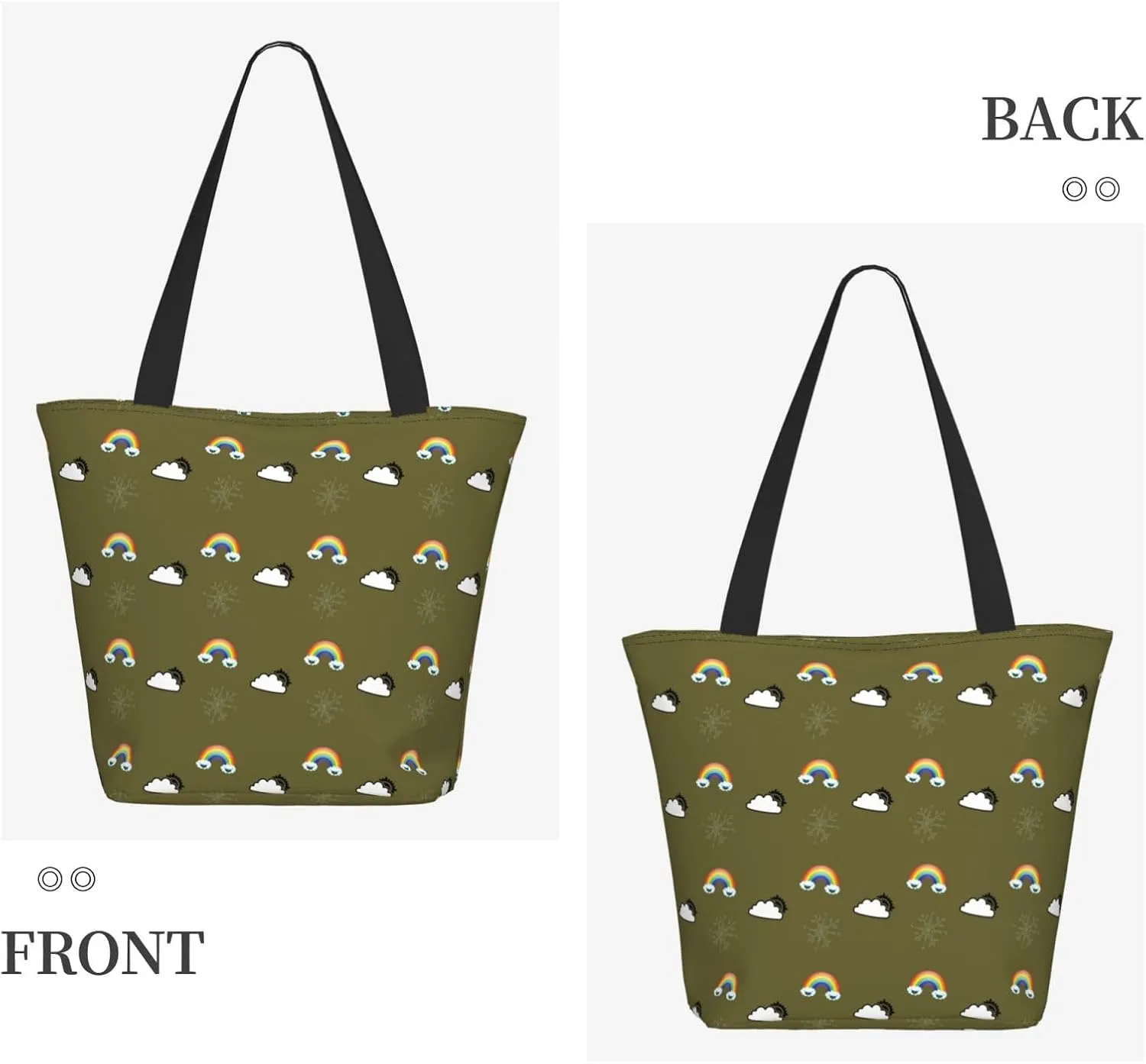 Romantic Bubbles Birthday Balloons Tote Bag Women Reusable Shopping Bags Shoulder Bag Portable Storage HandBags