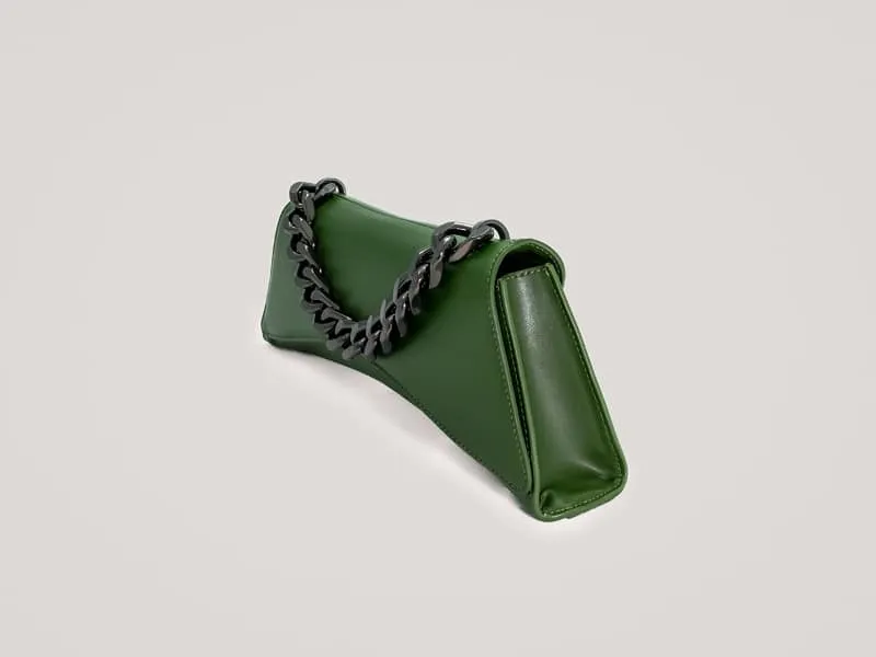 Satori Vegan Cactus Leather Clutch | Green Helen