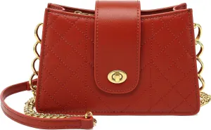 Scarleton Crossbody Bags for Women, Quilted Shoulder Bag Purse, Gold Chain Crossbody Bag Purses for Women, H2117