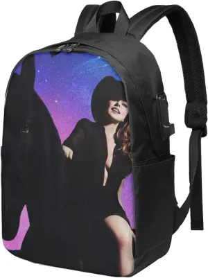 Shania Great Artist Twain Laptop Backpack Sport Bags Work Rucksack Stylish Travel Bags Unisex Adult Casual Daypack for Outdoor Computer Bag with Usb Charging Port