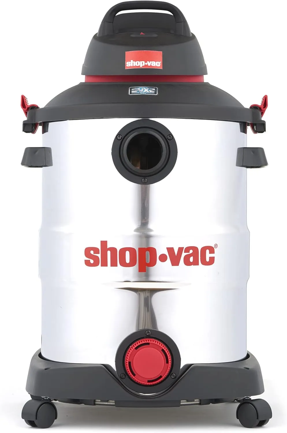 Shop-Vac 5989505 12 Gallon Wet/Dry Vacuum, 5.5 Peak HP, SVX2 Motor, Stainless Steel Tank, 2.5 Inch Diameter x 8 Ft Hose, 20 Ft Cord, Blower Feature with Accessories
