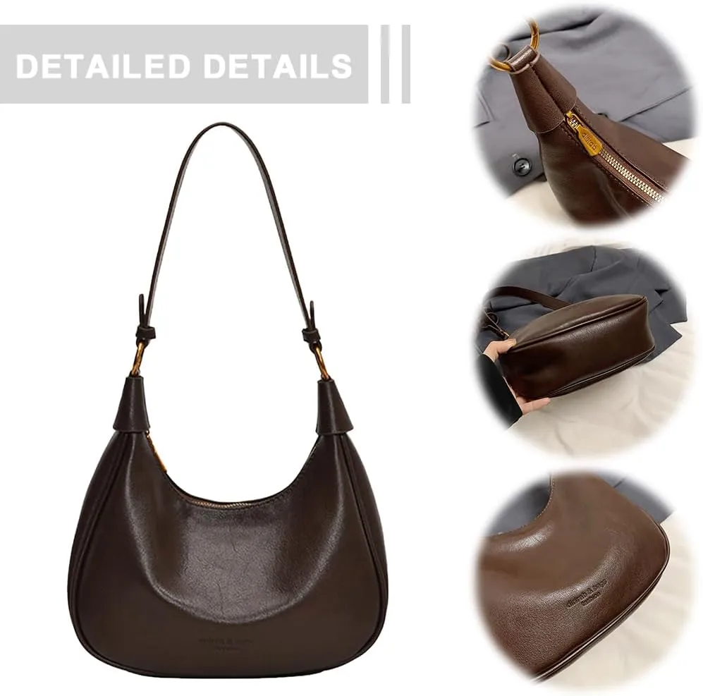 Shoulder Bag for Women, Underarm Bag Crescent Bag Shoulder Bag Hobo Bag Crossbody Bag Adjustable Strap Underarm Ba