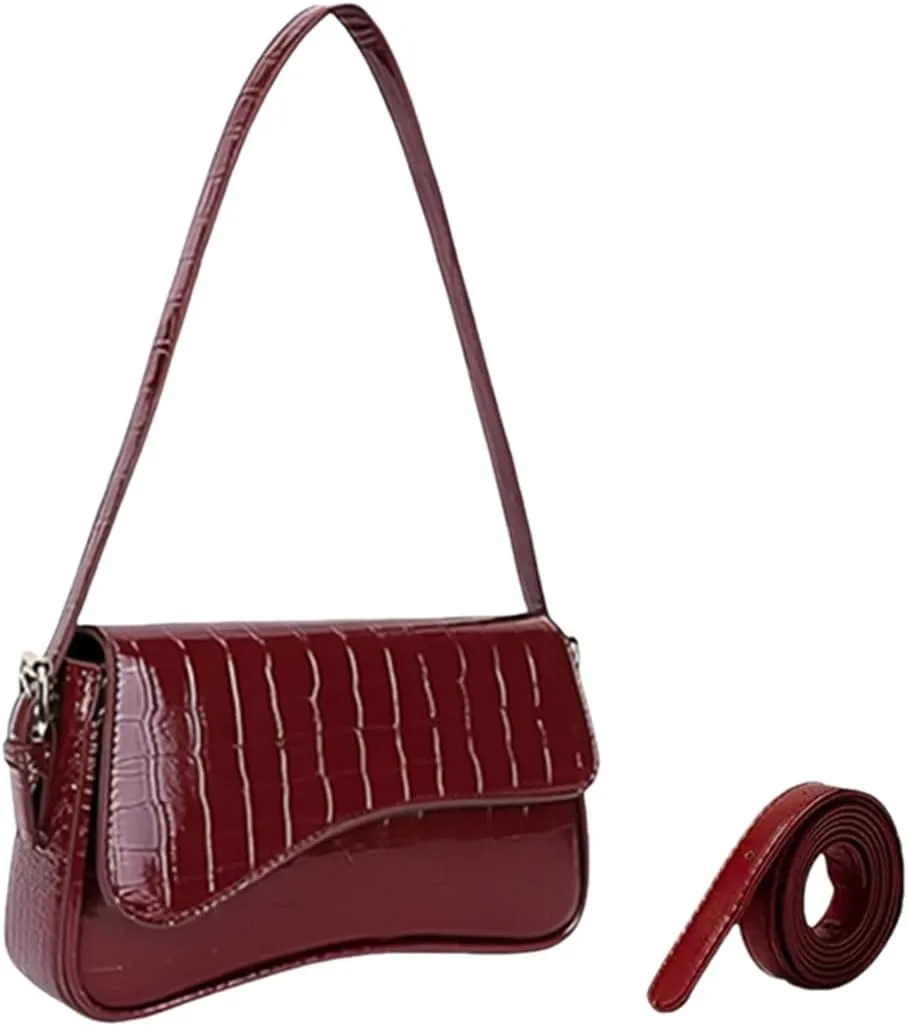 Shoulder Bag for women,Waterproof PU Clutch Purses Handbag with 2 Detachable Strap Crossbody Bags for Travel/Shopping