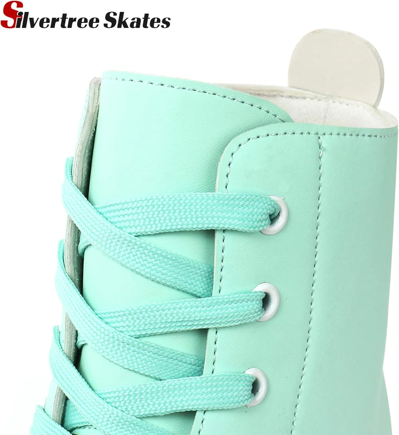 Silvertree Women's Roller Skates PU Leather High-top Roller Skate Four-Wheel Roller Skate Shiny Roller Skates with Carry Bag for Girls