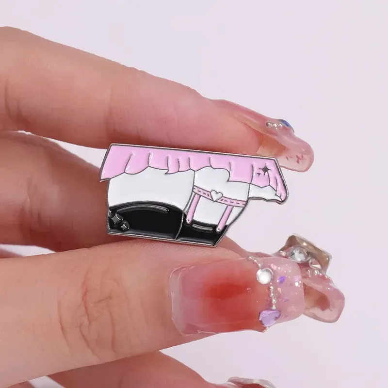Skirt & Garter Enamel Pin