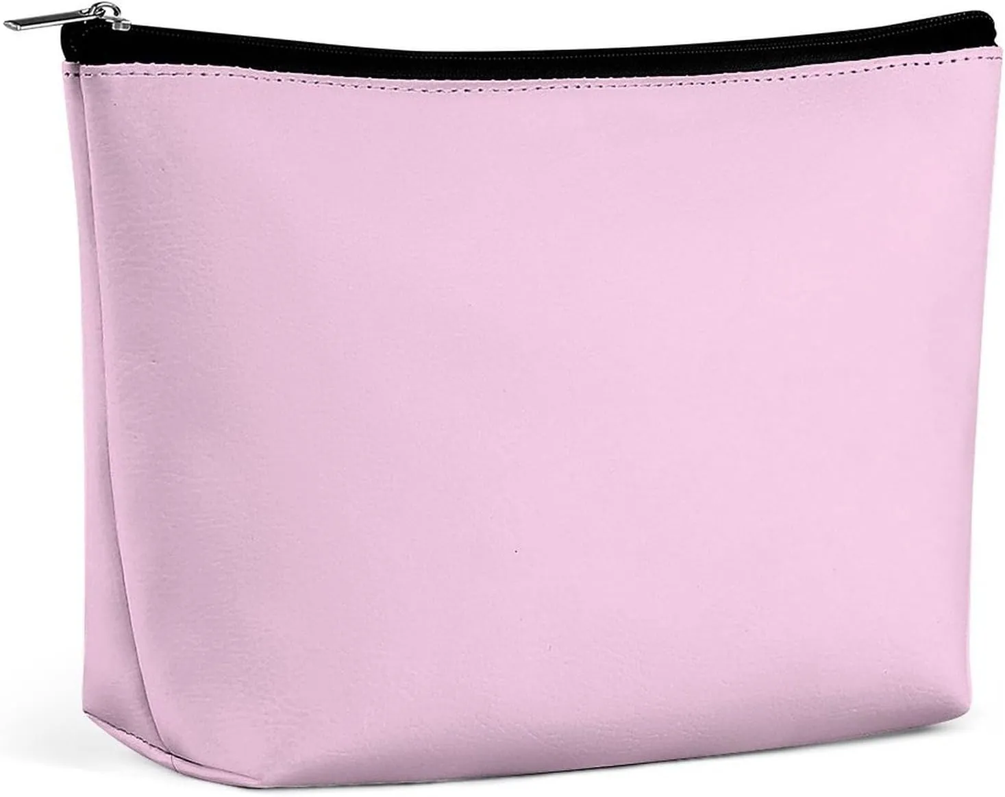 Small Cosmetic Bag, Classic Rose Solid Color Makeup Bags Elegant Roomy Pouch for Women,Travel Toiletry Accessories Organizer