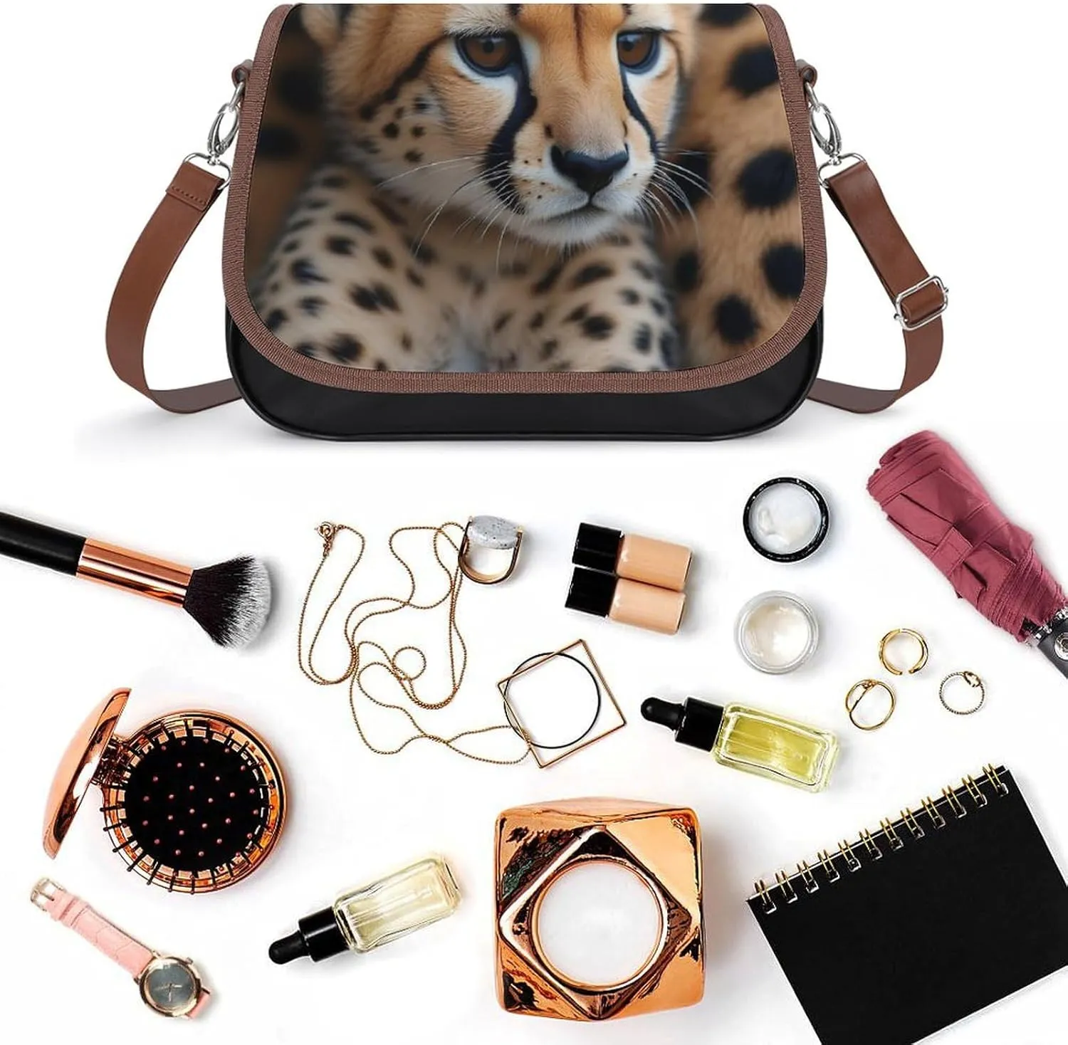 Small Crossbody Shoulder Purse for Women Men, Pu Leather Travel Purse Waterproof Cross Body Bags