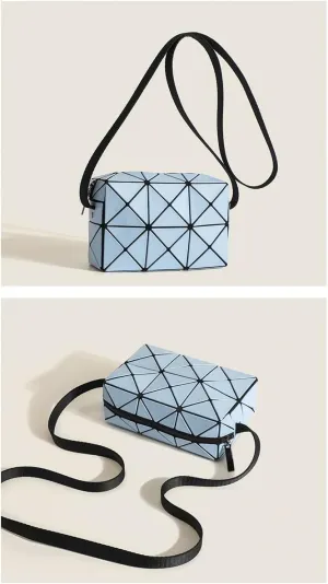 Small square bag, geometric rhombus, Cupid box bag, shoulder messenger bag，Couple shoulder bag