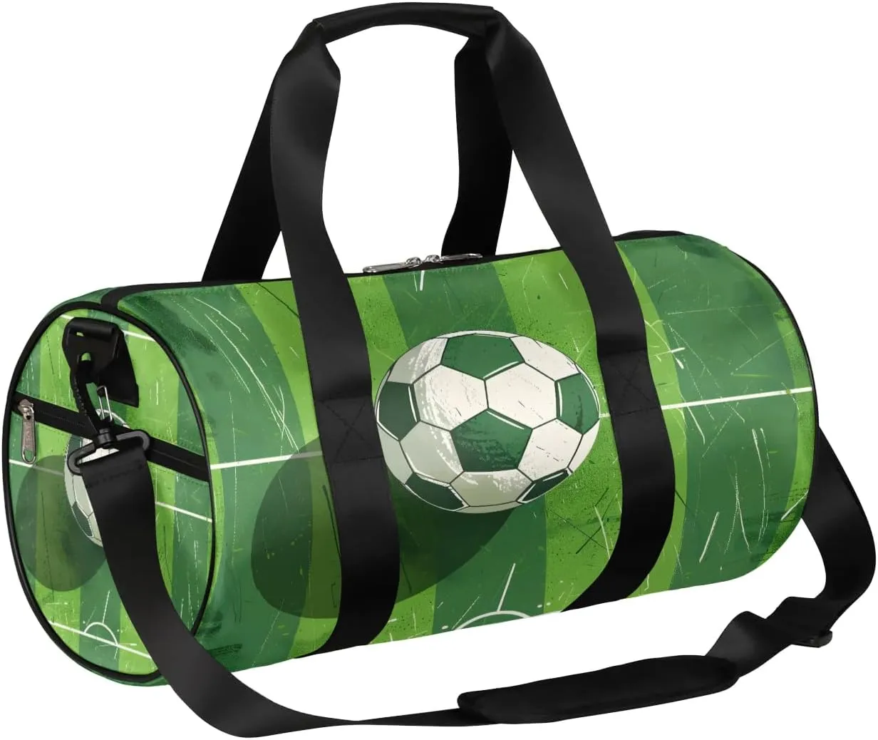 Soccer Sport Travel Duffle Bag Gym Bag for Women Men Lightweight Carry on Duffel Bag for Sports Gyms Weekend Getaway