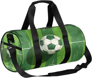 Soccer Sport Travel Duffle Bag Gym Bag for Women Men Lightweight Carry on Duffel Bag for Sports Gyms Weekend Getaway