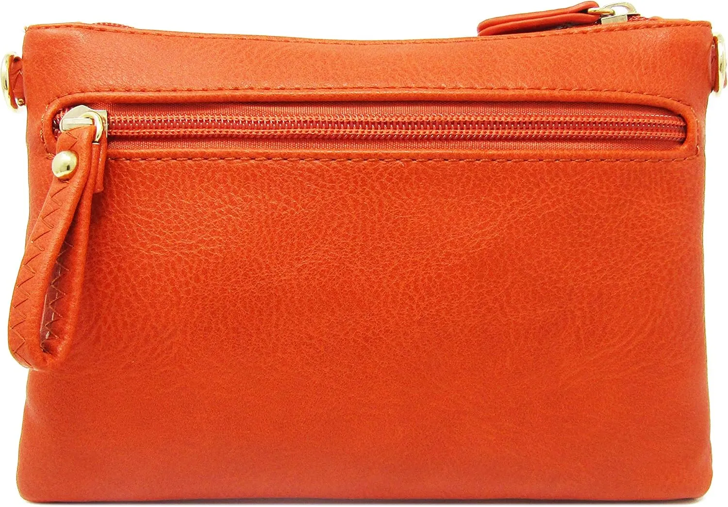 Solene Women's Detachable Wristlet Crossbody Bag With Multi Zipper Pockets