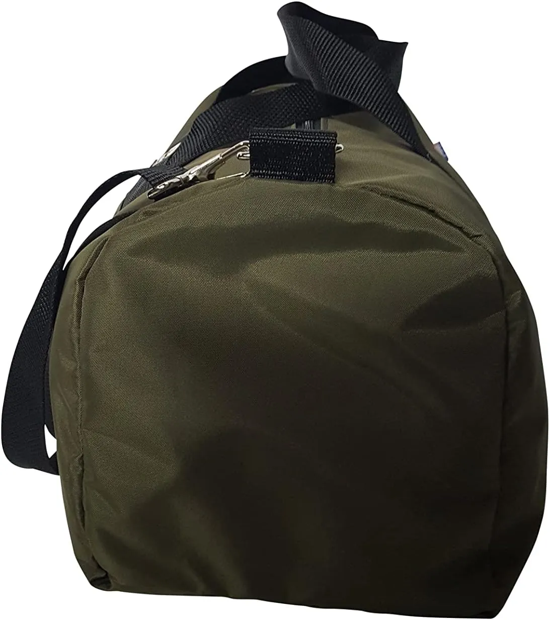 Sport Gym Or Travel Bag With Side Pocket For Keys, Id And Cellphone Made In USA. (Olive)