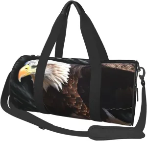 Sports Gym Bag for Women Men Travel Duffel Bag Tote Weekender Bag Carry on Overnight Bag for Travel Swimming Fitness Workout Sports An Eagle Duffle Bag