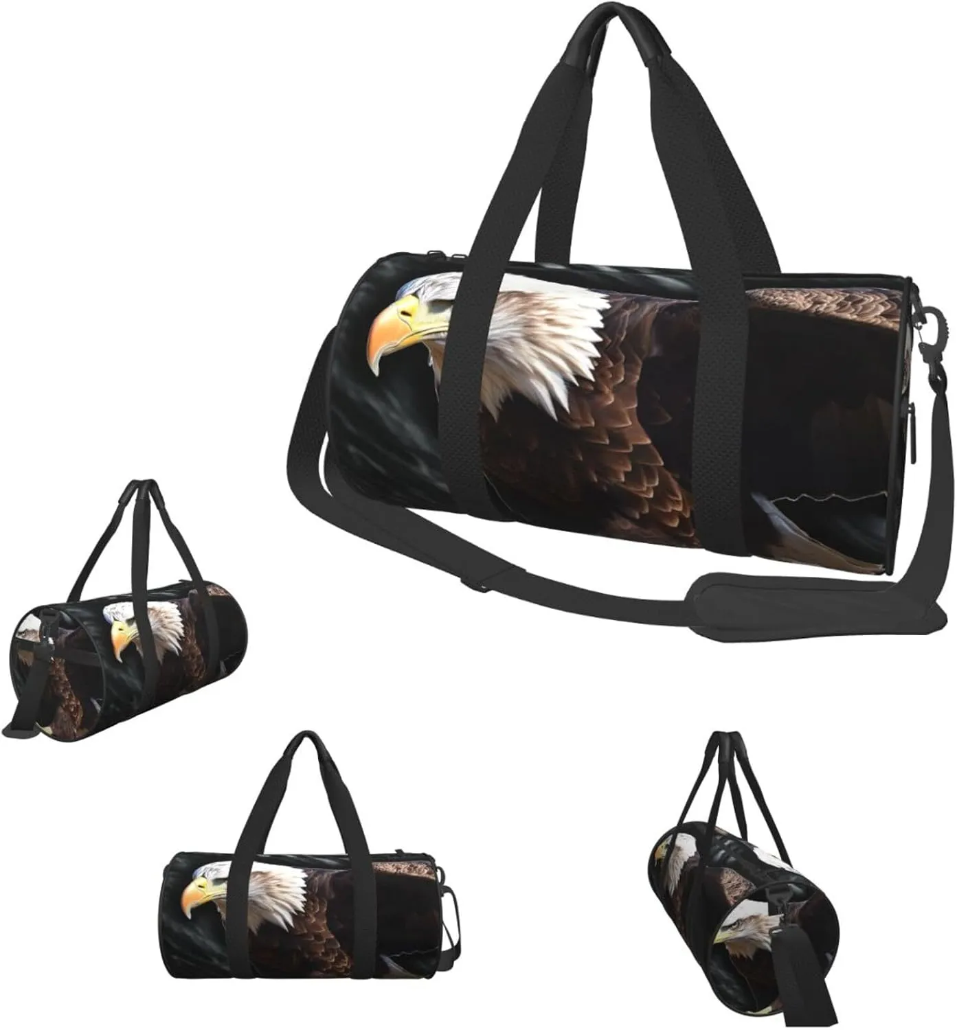 Sports Gym Bag for Women Men Travel Duffel Bag Tote Weekender Bag Carry on Overnight Bag for Travel Swimming Fitness Workout Sports An Eagle Duffle Bag