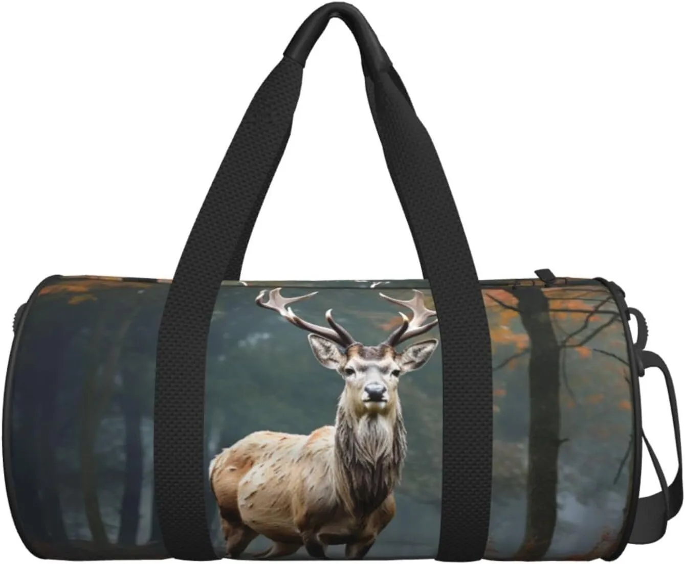 Sports Gym Bag for Women Men Travel Duffel Bag Tote Weekender Bag Carry on Overnight Bag for Travel Swimming Fitness Workout Sports Deer Animals Duffle Bag