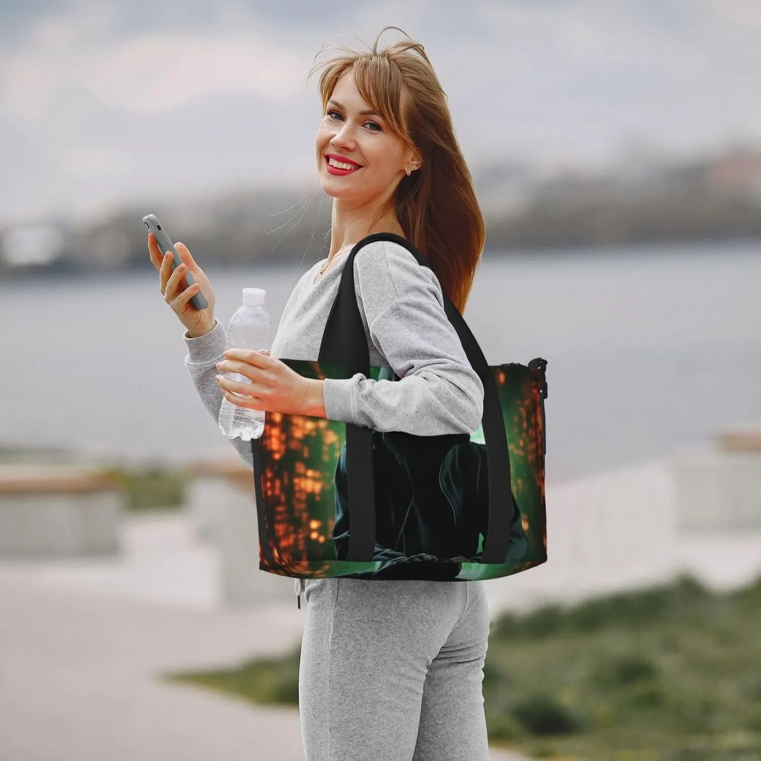 Sports Gym Bag for Women Men Travel Duffel Bag Tote Weekender Bag Carry on Overnight Bag for Travel Swimming Fitness Workout Sports Hacker Attack Duffle Bag