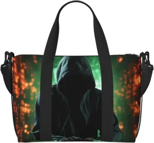 Sports Gym Bag for Women Men Travel Duffel Bag Tote Weekender Bag Carry on Overnight Bag for Travel Swimming Fitness Workout Sports Hacker Attack Duffle Bag