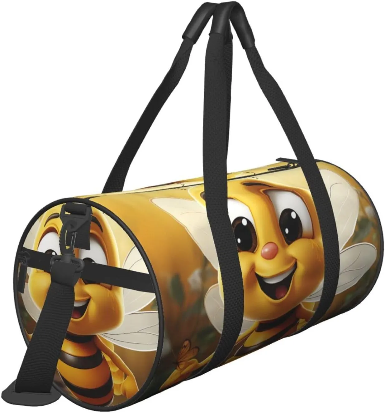Sports Gym Bag for Women Men Travel Duffel Bag Tote Weekender Bag Carry on Overnight Bag for Travel Swimming Fitness Workout Sports Honey bee Duffle Bag