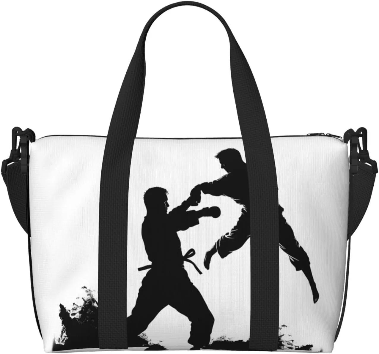 Sports Gym Bag for Women Men Travel Duffel Bag Tote Weekender Bag Carry on Overnight Bag for Travel Swimming Fitness Workout Sports kickboxing Duffle Bag