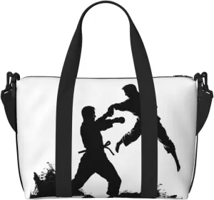 Sports Gym Bag for Women Men Travel Duffel Bag Tote Weekender Bag Carry on Overnight Bag for Travel Swimming Fitness Workout Sports kickboxing Duffle Bag