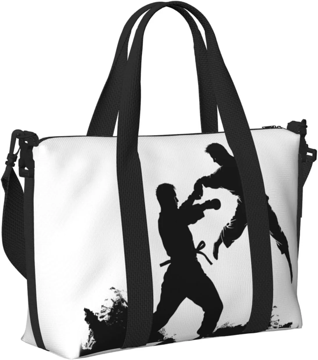 Sports Gym Bag for Women Men Travel Duffel Bag Tote Weekender Bag Carry on Overnight Bag for Travel Swimming Fitness Workout Sports kickboxing Duffle Bag