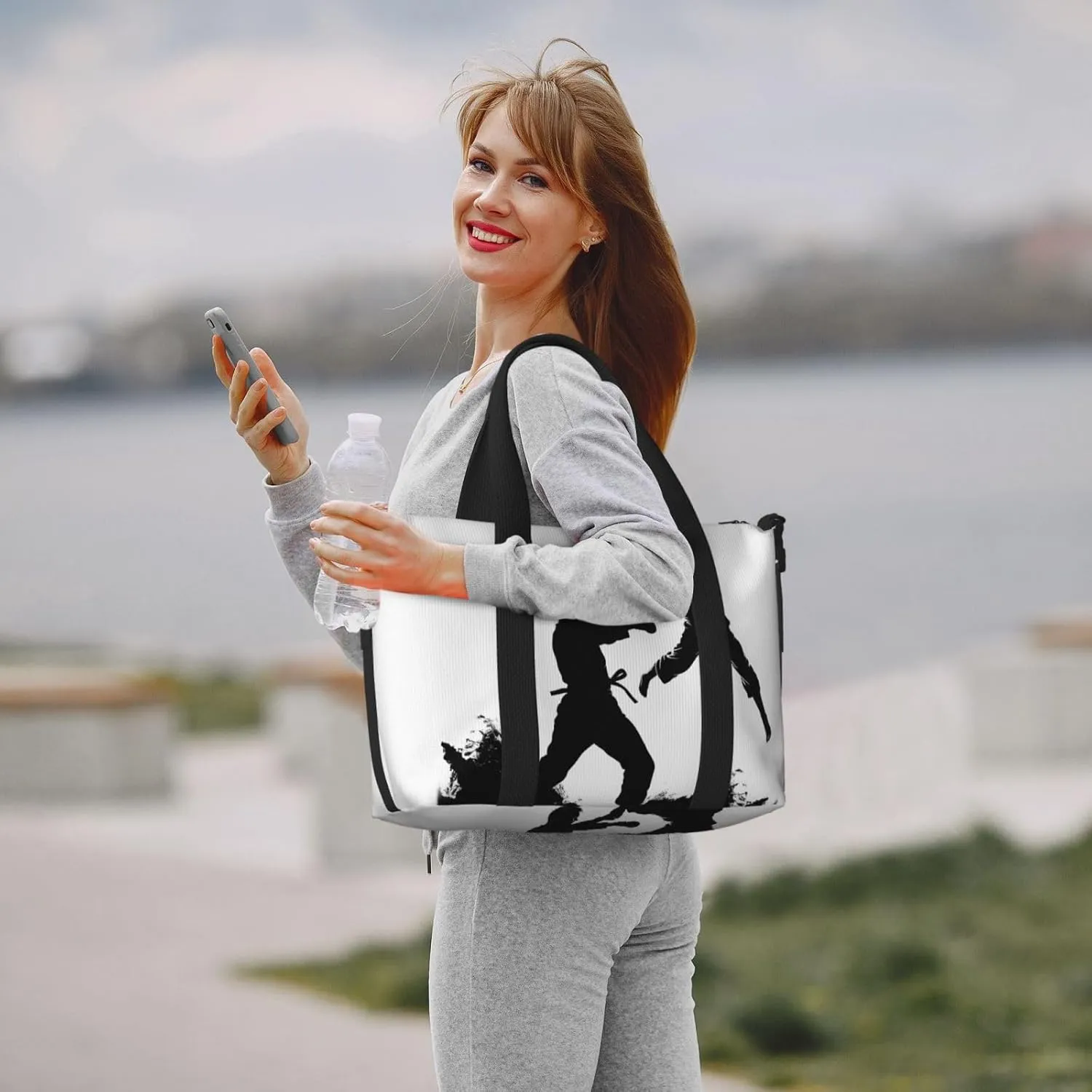 Sports Gym Bag for Women Men Travel Duffel Bag Tote Weekender Bag Carry on Overnight Bag for Travel Swimming Fitness Workout Sports kickboxing Duffle Bag