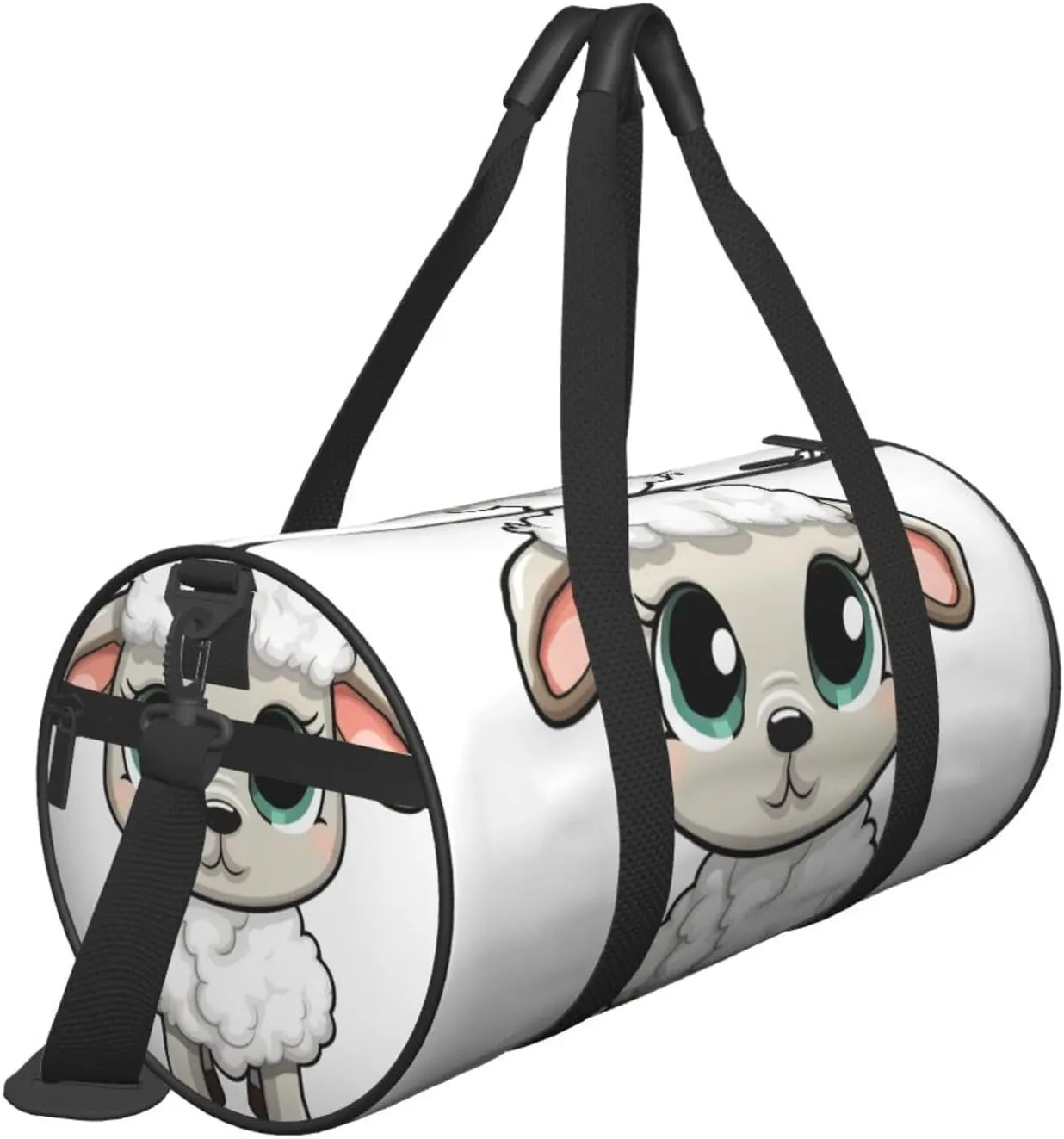 Sports Gym Bag for Women Men Travel Duffel Bag Tote Weekender Bag Carry on Overnight Bag for Travel Swimming Fitness Workout Sports Lamb Duffle Bag