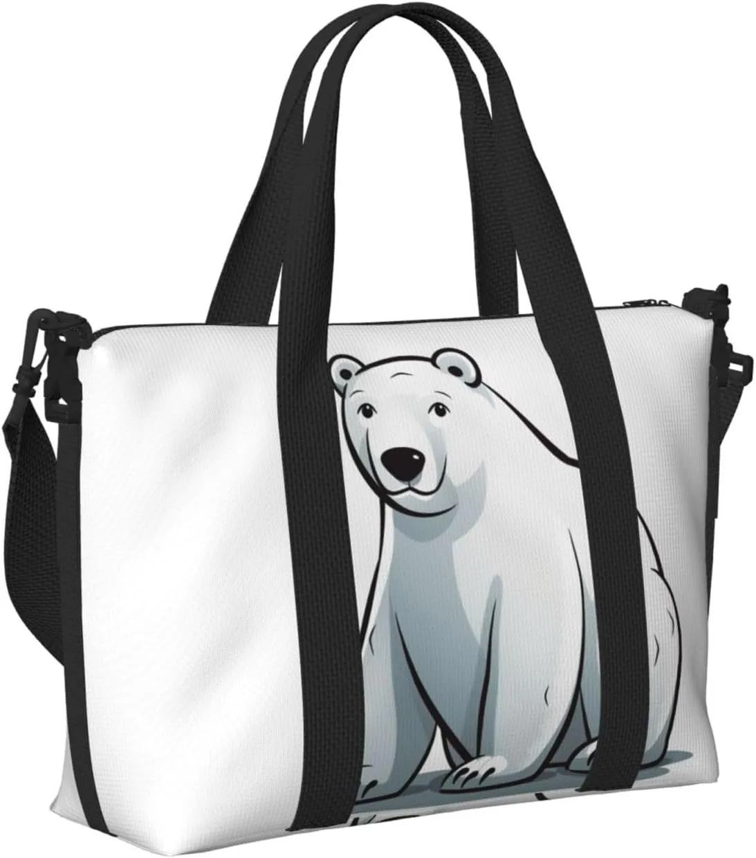 Sports Gym Bag for Women Men Travel Duffel Bag Tote Weekender Bag Carry on Overnight Bag for Travel Swimming Fitness Workout Sports Polar bear Duffle Bag