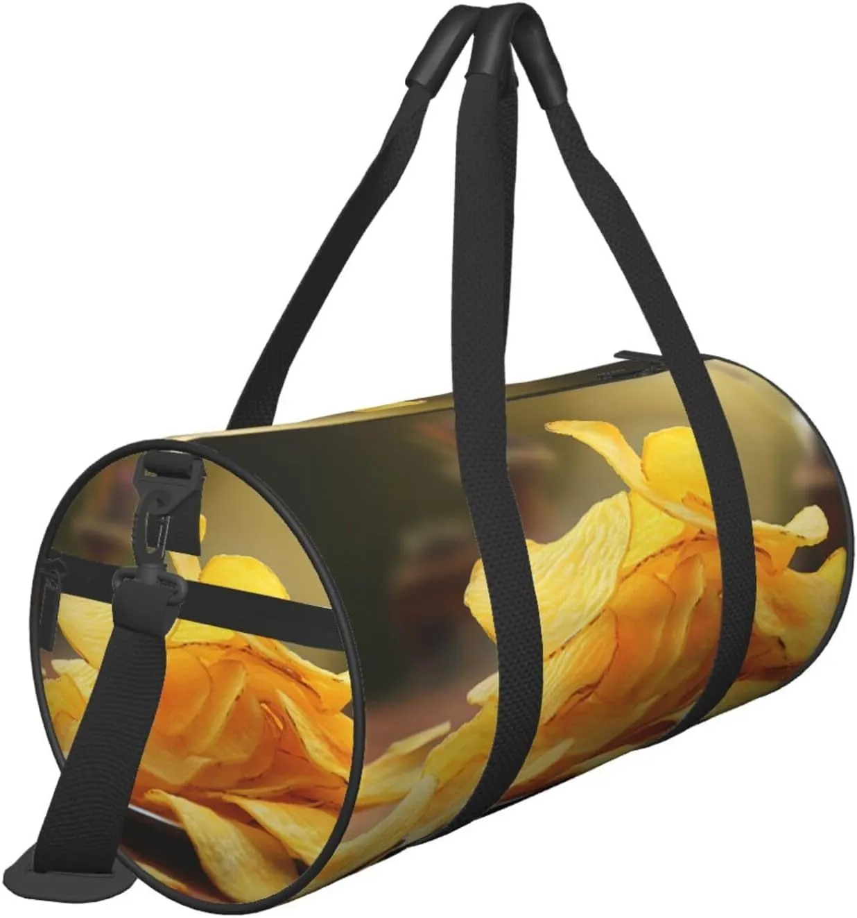 Sports Gym Bag for Women Men Travel Duffel Bag Tote Weekender Bag Carry on Overnight Bag for Travel Swimming Fitness Workout Sports Potato Chips Duffle Bag