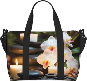 Sports Gym Bag for Women Men Travel Duffel Bag Tote Weekender Bag Carry on Overnight Bag for Travel Swimming Fitness Workout Sports Relaxation with Massage Spa Duffle Bag
