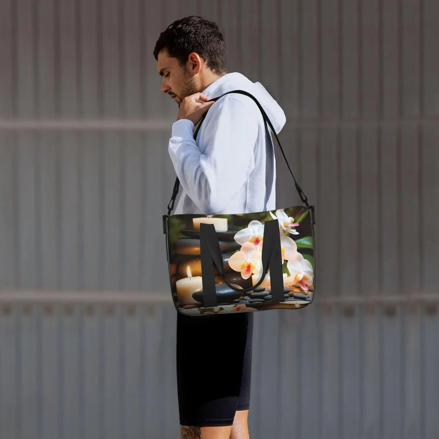 Sports Gym Bag for Women Men Travel Duffel Bag Tote Weekender Bag Carry on Overnight Bag for Travel Swimming Fitness Workout Sports Relaxation with Massage Spa Duffle Bag