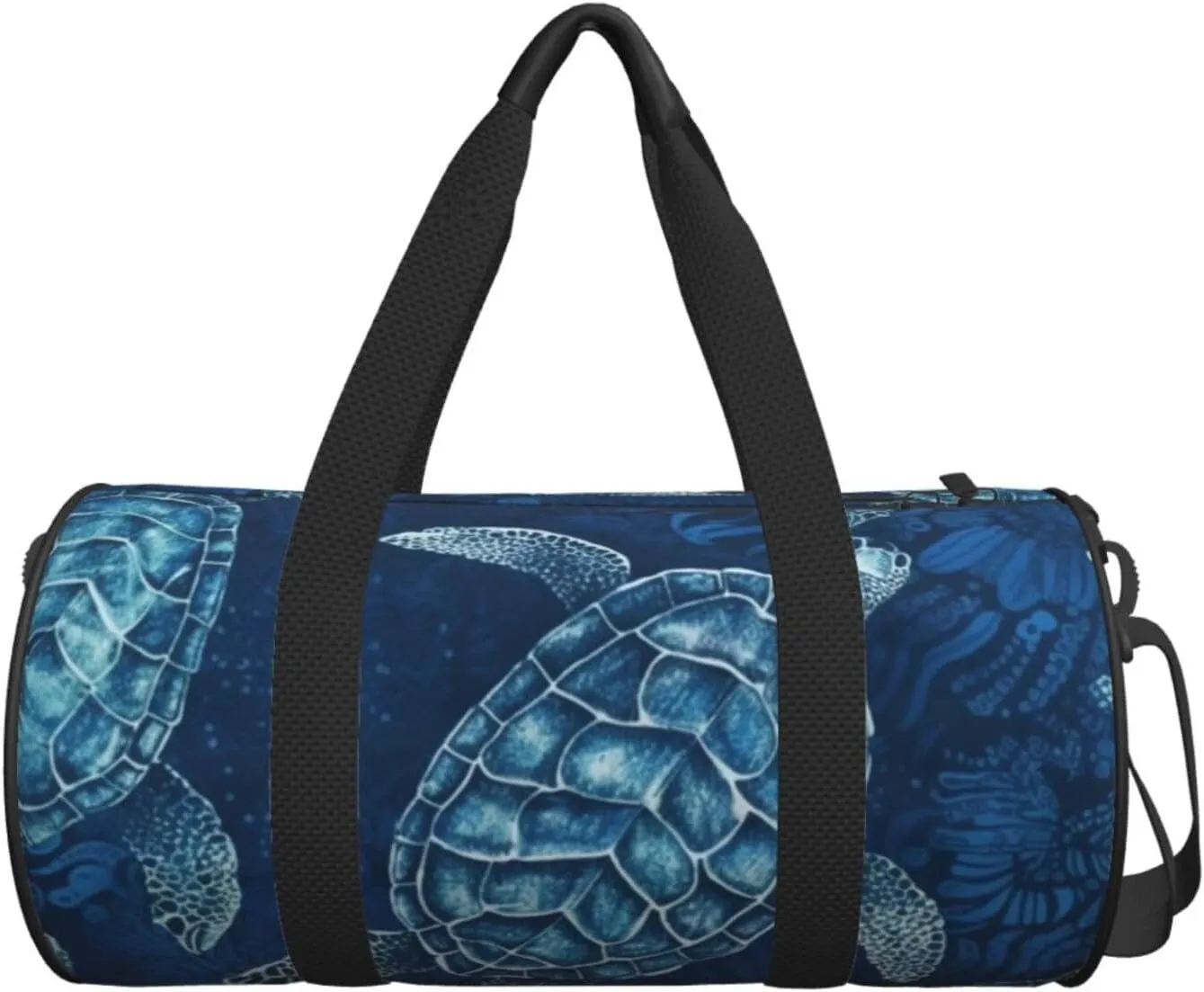 Sports Gym Bag for Women Men Travel Duffel Bag Tote Weekender Bag Carry on Overnight Bag for Travel Swimming Fitness Workout Sports Sea Turtle-Blue Duffle Bag