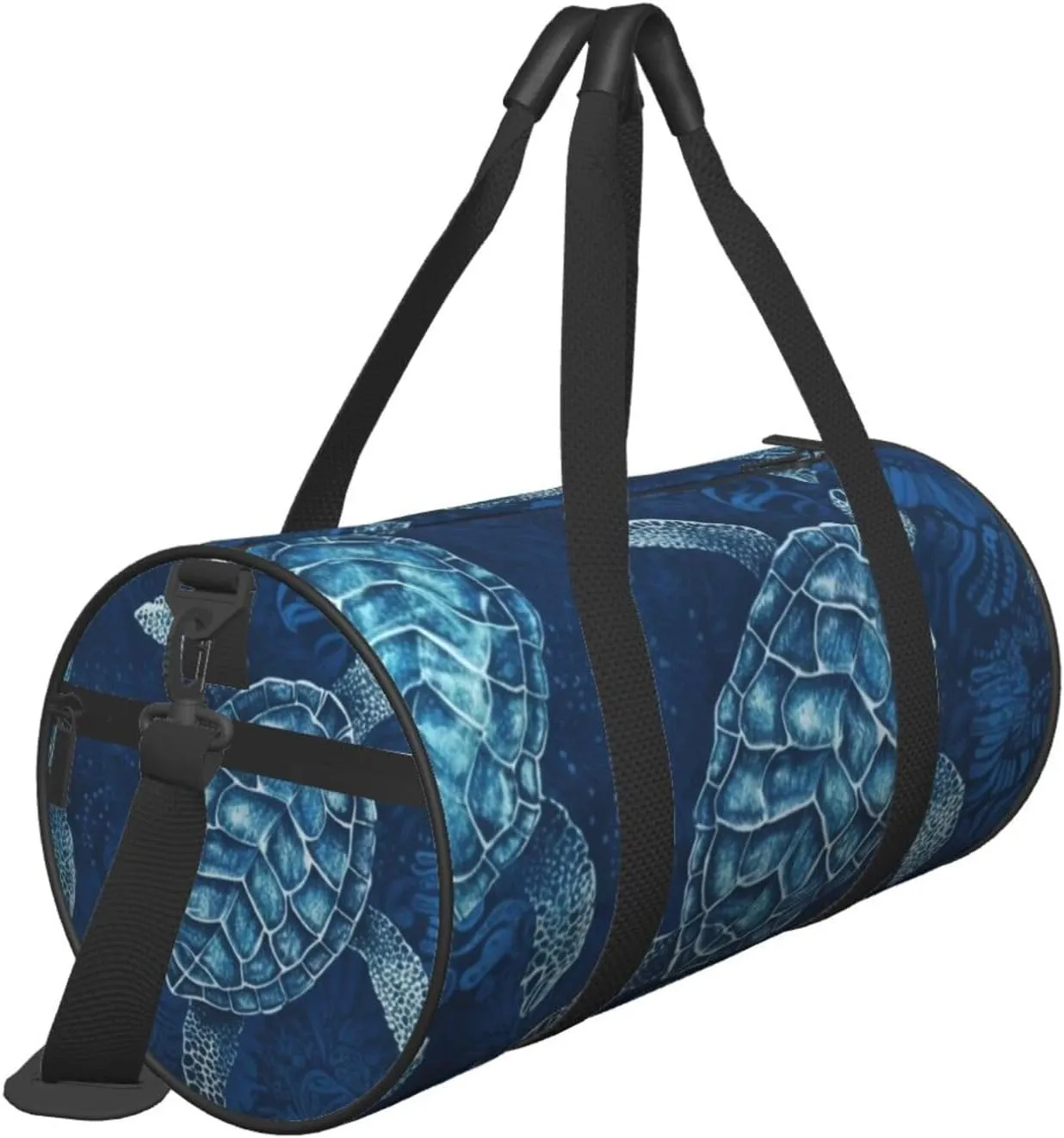 Sports Gym Bag for Women Men Travel Duffel Bag Tote Weekender Bag Carry on Overnight Bag for Travel Swimming Fitness Workout Sports Sea Turtle-Blue Duffle Bag