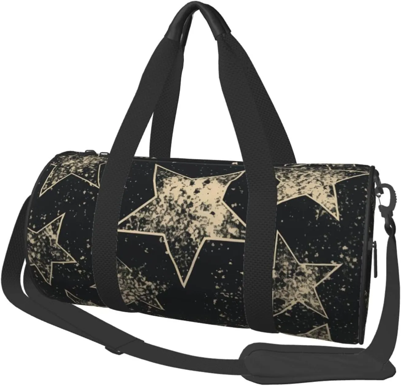 Sports Gym Bag for Women Men Travel Duffel Bag Tote Weekender Bag Carry on Overnight Bag for Travel Swimming Fitness Workout Sports Star Duffle Bag