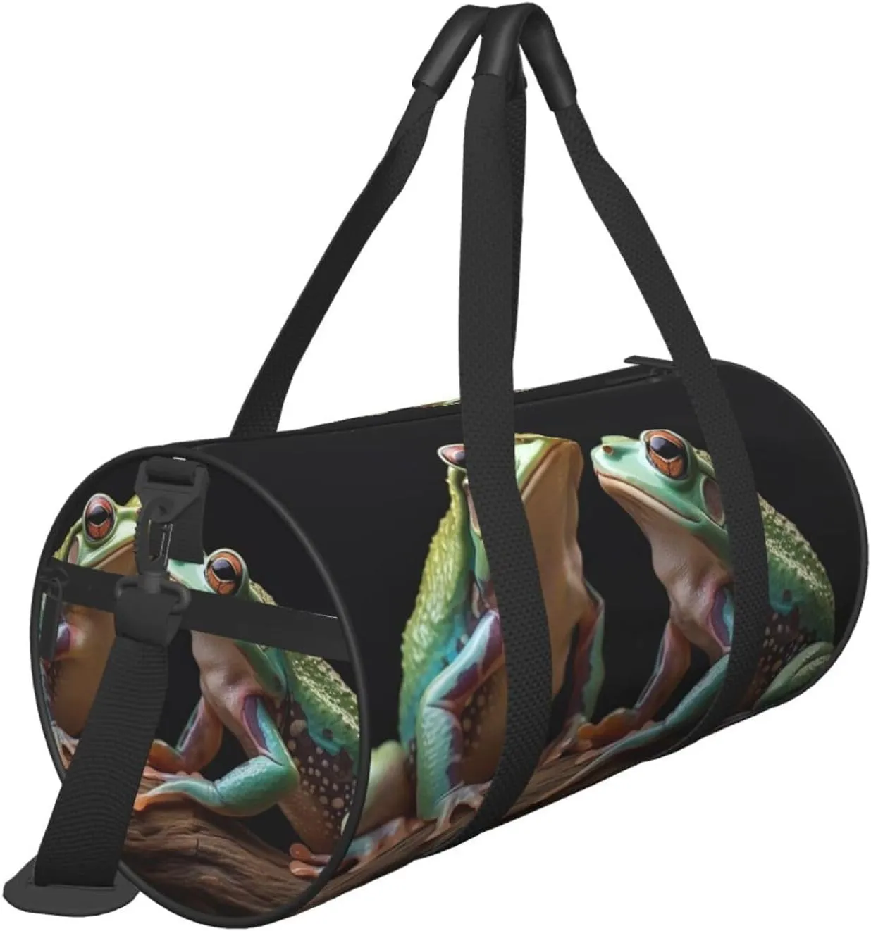 Sports Gym Bag for Women Men Travel Duffel Bag Tote Weekender Bag Carry on Overnight Bag for Travel Swimming Fitness Workout Sports Two Frogs Duffle Bag