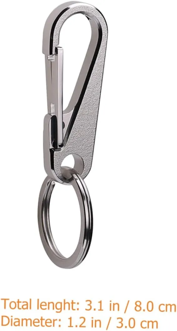 Stainless Steel Keychain Pendant Durable Key Ring Holder for Parties and Travel Commemoration