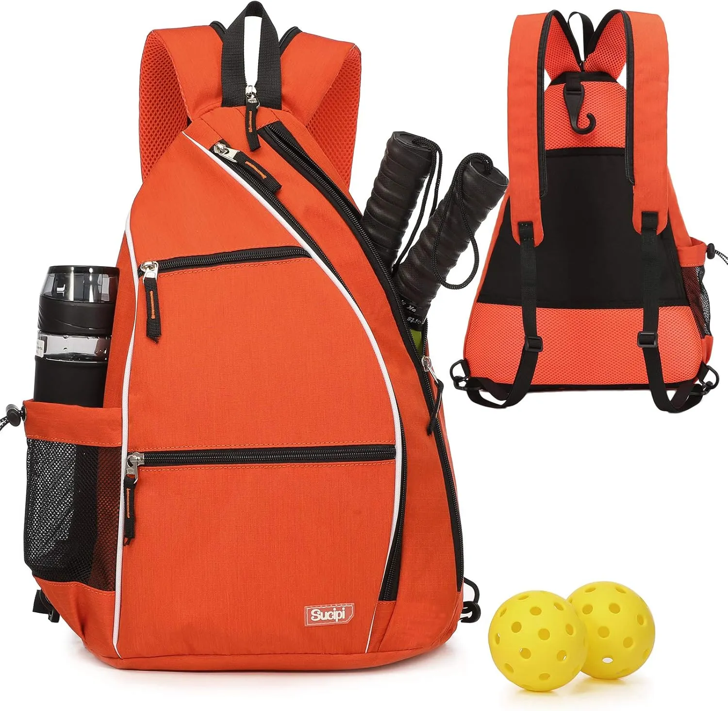 Sucipi Pickleball Bag Pickleball Backpack for Women Men Pickleball Paddle Backpack Reversible Pickleball Paddle Bag Pickleball Rackets Bags for Ladies