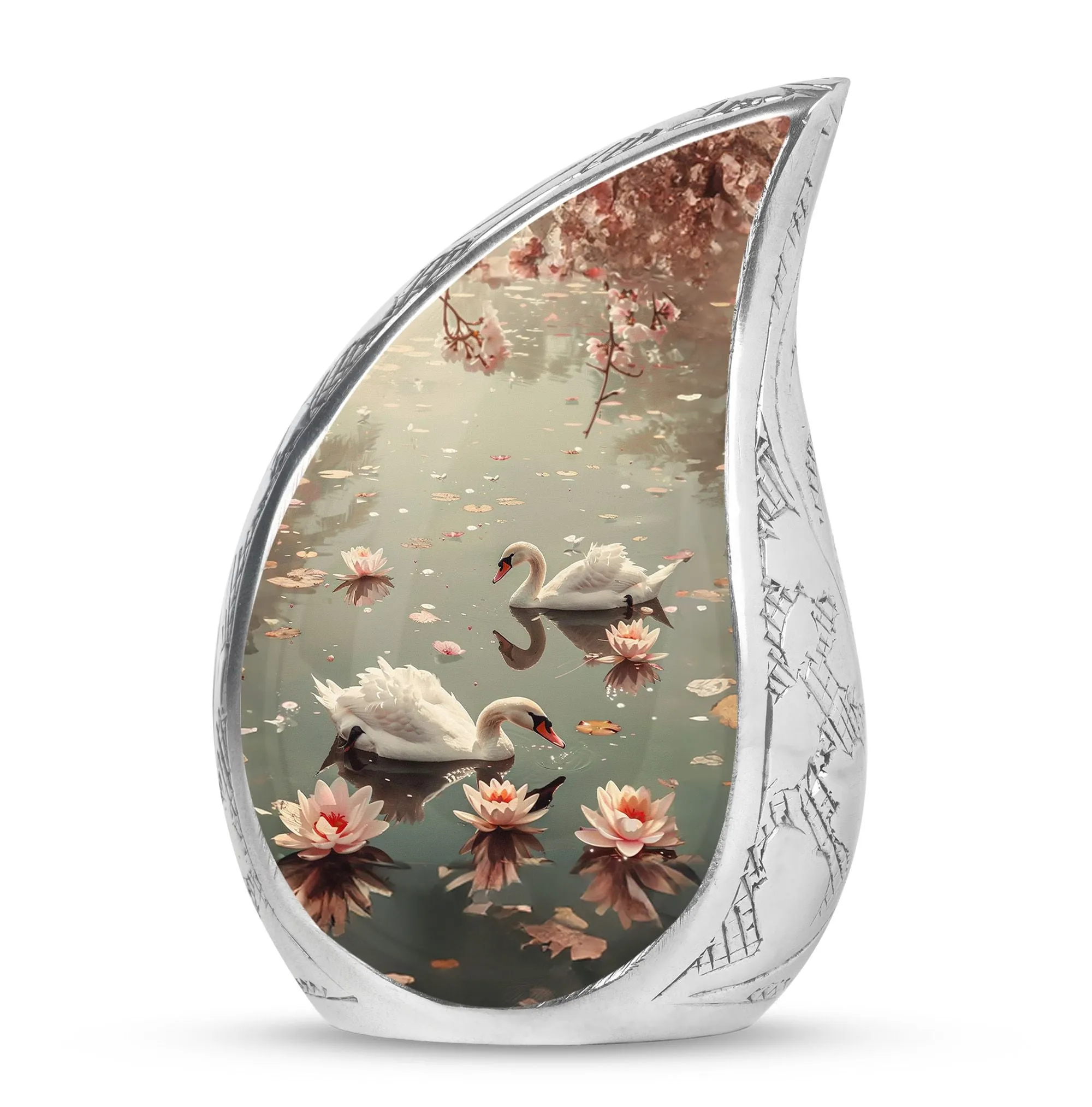 Swan Cremation Urns For Human Ashes Adult Man Memorial & Funeral Urn