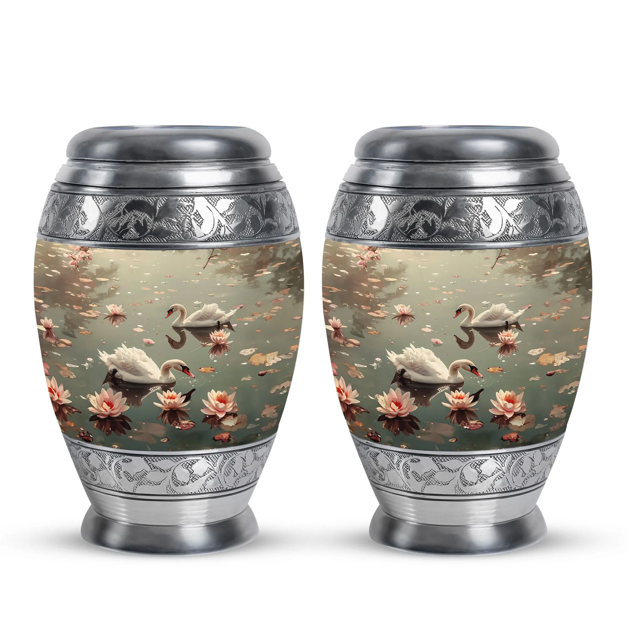 Swan Cremation Urns For Human Ashes Adult Man Memorial & Funeral Urn