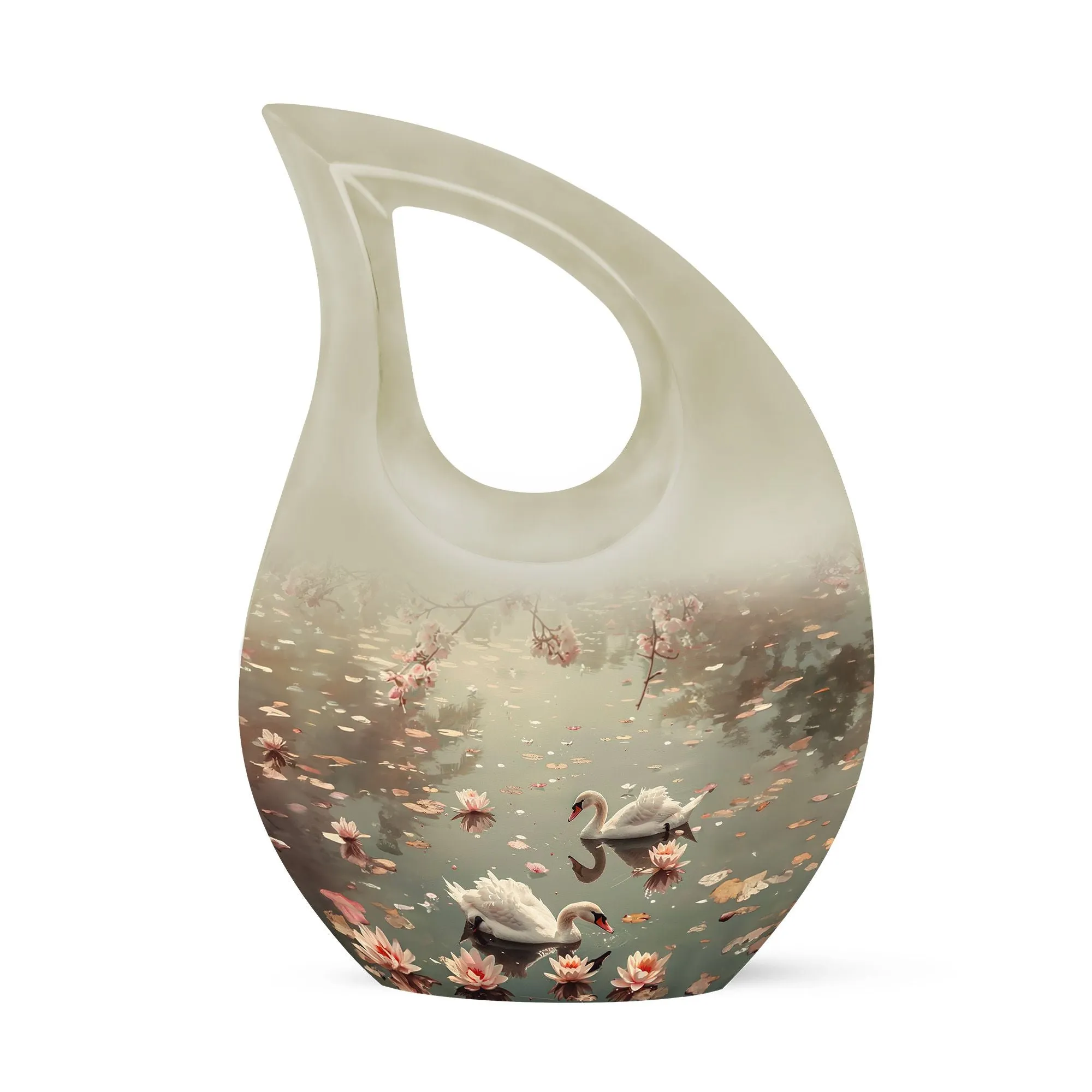 Swan Cremation Urns For Human Ashes Adult Man Memorial & Funeral Urn